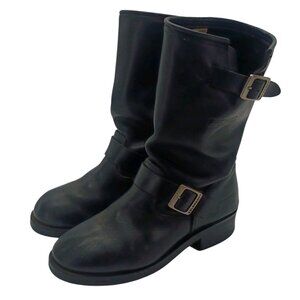 Xelement Boots Mens Size 7.5 Medium Leather Biker Motorcycle Engineer Harness